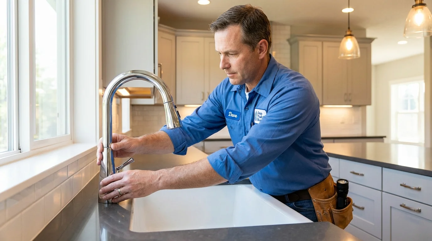 Kitchen faucet installation by Johns Plumbing LLC in Roselle Park